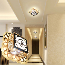 Светодиодный потолочный светильник LAIMAIK, 9 Вт, светодиодный светильник с кристаллами для гостиной 2024 - купить недорого