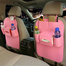 Многофункциональная многофункциональная защитная сумка на спинку сиденья автомобиля, сумка для хранения и путешествий из фетра, чехол для автомобильного сиденья, автомобильные аксессуары 2024 - купить недорого