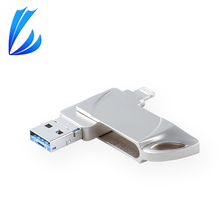 Unidad Flash USB de 64 GB, llave USB de 128g, unidad Flash Pendrive de Metal 32G para iPhone Android IOS, disco de memoria OTG de almacenamiento 2024 - compra barato