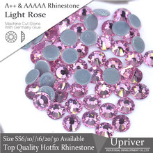 Upriver A++ Flatback Bright Strass 1440pcs Popular Light Rose SS20 Hotfix Rhinestone For Wedding Dress Accessories 2024 - buy cheap