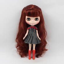 Обнаные женские куклы Блит винно-красные волосы для девочек KDS IE 2024 - купить недорого