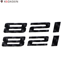 Kodaskin adesivos emblemas da motocicleta decalques logotipos de carbono preto para ducati monster 821 2024 - compre barato