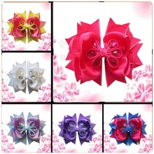 Hand Customize Hair Accessories10pcs Girl Boutique 5.5 Inch  Romantic Bow 2024 - buy cheap
