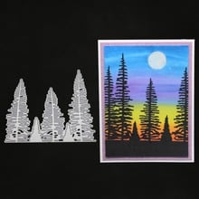 Small forest background Metal Cutting Dies Stencils for DIY Scrapbooking DIY Paper Cards Photo Album Decorative Embossing stitch 2024 - buy cheap