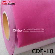 High quality Pink heat transfer flocking PU VINYL FOR CUTTER PLOTTER with size 50X100CM 2024 - buy cheap