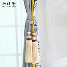 XWL 2Pcs 4 Balls Curtain Tieback Tassel Fringe Hanging Ropes Straps Hooks Holder Bind Belts Curtain Accessories Tiebacks Decor 2024 - buy cheap