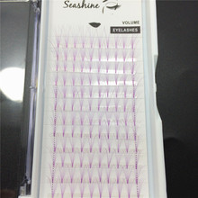 Seashine-abanicos prefabricados 6d, extensiones de pestañas de tallo corto, volumen ruso sintético de buena calidad, 1 caja, envío gratis 2024 - compra barato