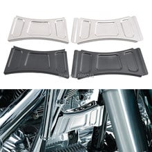 Рама мотоцикла Downtube Crossbrace Cover Accent Trim Black & Chrome подходит для Harley Touring Electra Glide Road Glide 1999-2013 2024 - купить недорого