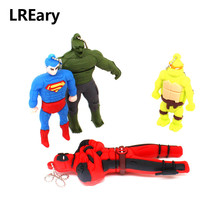 cartoon super heros model USB Flash drive hulk/dealpool pen drive pendrive 128mb 4gb 8gb 16gb 32gb 64gb u disk gift keychain 2024 - buy cheap