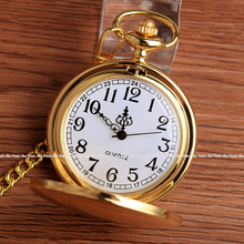Роскошные золотые часы Fullmetal Alchemist Pocket fob, гладкие карманные часы-чехол для охотника 2024 - купить недорого
