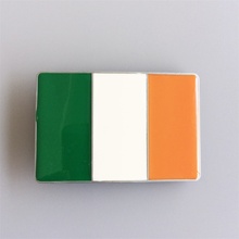 Новый Винтажный прямоугольный ремень с ирландским флагом и пряжкой, BUCKLE-FG026 2024 - купить недорого