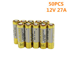 50 alcalina 12 V 27A A27 27AE 27MN L828 primaria pilas juguetes electrónicos de la batería al por mayor 100% nuevo de la nave de la gota 2024 - compra barato