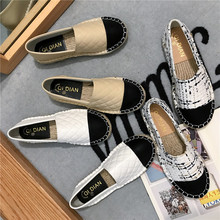 Mocassins femininos de marca de luxo, sapatos de grife para mulheres, sem cadarço, resistentes, ponta arredondada, loafer, 2019 2024 - compre barato