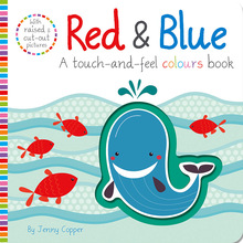 Детская книга для чтения с красными и синими цветами на ощупь 2024 - купить недорого