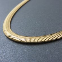 Fashion Women Man Gold Flat Snake Chain Necklace Gold-color Stainless Steel Pendant Necklace Fashion Stainless Steel Jewelry 2024 - buy cheap