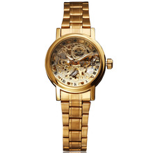 Relogio WINNER Luxury Brand Women Automatic Self Wind Watch Feminina Stainless Full Steel Strap Skeleton Fashion Casual Watch 2024 - buy cheap