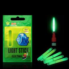 Dragonpad 5pcs/Bag 3.0*25MM Night Fishing Luminous Float Fluorescent Light Stick Rod Fishing Tools Range 15M 2024 - buy cheap