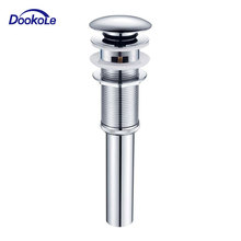 Lavatory Basin Vanity Pop Up Drain Stopper with Overflow, Bathroom Sink Drain Chrome Finished 2024 - buy cheap