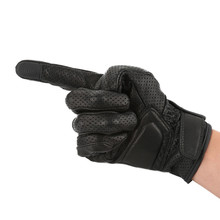 Мужские и женские перчатки для мотокросса, черные кожаные дышащие перчатки с сенсорным экраном, обновленная версия, S, M, L, XL, Moto GP 2024 - купить недорого