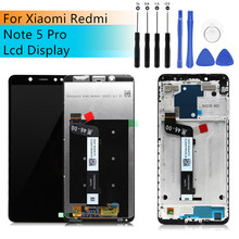 Display lcd para xiaomi redmi note 5 pro, tela sensível ao toque, peça de reposição 2024 - compre barato