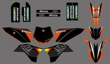Pegatinas de equipo H2CNC 0253, conjunto gráfico para KTM SX 50, 2009, 2010, 2011, 2012, 2013 2024 - compra barato