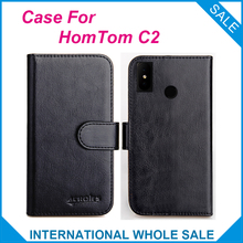 Original! HomTom C2 Case ,6 Colors High Quality Leather Exclusive Case For HomTom C2 Cover Phone Bag Tracking 2024 - buy cheap