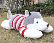Brinquedo de pelúcia linda camisola cão husky brinquedo de pelúcia boneca cão propenso h9938 jogar travesseiro presente de aniversário de brinquedo 2024 - compre barato