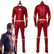 Season 4 Barry Allen Flash Cosplay Costume Outfit Adult Men Halloween Carnival Costumes Custom Made 2024 - buy cheap