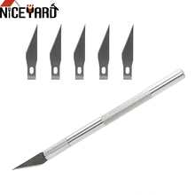 NICEYARD DIY Carving Knife Craft Artwork Cutting Knife Stencil Chiseling Aluminum Alloy 6 Blades Sculpture Scalpel Knife 2024 - compre barato