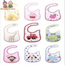 20Pc/lot Bibs Girls Cute Cartoon Bibs Toddler Baby Waterproof Saliva Towels Choosed Cotton Baby Bibs Gifts 0-3 YEARS 2024 - buy cheap