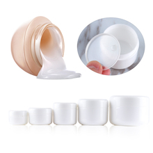 Tarros de plástico vacíos para maquillaje, botellas de muestra rellenables, loción, crema facial, contenedor de cosméticos, color blanco, 10g/20g/30g/50g/100g 2024 - compra barato