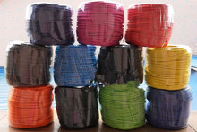 5m / a lot of VDE certified 2*0.75 Electric cable retro textile woven mesh DIY cable wire and the color yellow of power lines 2024 - buy cheap