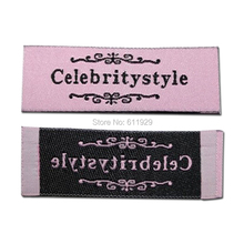 free shipping customized clothing woven labels/garment dress shoes embroidered labels/tags collar tags/logo 1000 pcs a lot 2024 - buy cheap