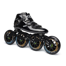 JK Carbon Fiber Cityrun Professional Speed Inline Roller Skates for Kids Adult Patines 4 Wheels Racing Roller Skating Shoes 2024 - buy cheap