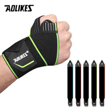 AOLIKES 1PCS Sports Wrist Band Wrist Support Strap Wraps Hand Sprain Wraps Bandage Fitness Training Safety Hand Bands 2024 - buy cheap