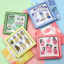 (60 folhas/caixa) Bonito Conjunto Caixa de Presente de Papel Washi Adesivos DIY Diário Adesivos Decorativos 2024 - compre barato