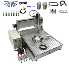 Hobby 3d CNC Router 6040 Z-VFD 2.2KW Spindle 4 Axis  Milling Engraving Drilling Carving Machine Wood Stone Metal Aluminum 2024 - buy cheap