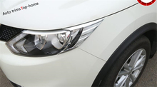 Yimaautollantas-faros delanteros para Nissan Qashqai J11, lámpara de párpado, cubierta embellecedora ceja, ABS, 2014, 2015, 2016, 2017 2024 - compra barato