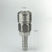 Conector pneumático da liberação rápida do auto-travamento do tipo c do soquete da farpa x da mangueira de 10mm 2024 - compre barato