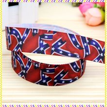 New 7/8'' Free shipping flag printed grosgrain ribbon hair bow headwear party decoration wholesale OEM 22mm H4165 2024 - buy cheap
