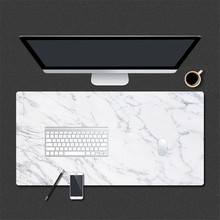 800 * 400mm Marble Grain Gaming Mouse Pad PU Leather Large Mousepad for Home Office Laptop Computer Desk Pad Keyboard Mat Mice 2024 - buy cheap