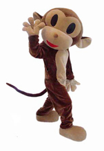 Naughty Monkey Mascot Costume Rhesus Monkey Mascot Costume Cartoon Apparel Halloween Party Costume Adult Size Free Shipping 2024 - buy cheap