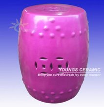 Graceful Purple Color Chinese Ceramic Porcelain Garden Stool 2024 - buy cheap