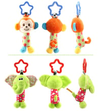 Infant Soft Cute Animal Doll Handbells Developmental Baby Bells Toys Baby Handbell Newborn Boys Girls 2024 - buy cheap