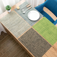 Tapetes de vajilla de estilo moderno para cocina, manteles individuales decorativos de PVC para mesa de comedor, navidad 2024 - compra barato