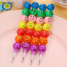 YOUE SHONE NEW 5PCS / lot funny sugar-coated haws 7-color pencils free with children's student stationery pencil 2024 - buy cheap