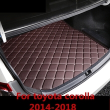 For toyota corolla 2014-2018 Car wind Custom car trunk mat Cargo Liner Interior Carpet car styling decoration Auto Accessories 2024 - buy cheap