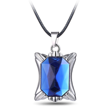 MJ Jewelry Anime Black Butler Ciel Blue Crystal Pendant Necklace Cosplay Jewelry Gifts Accessories 2024 - buy cheap