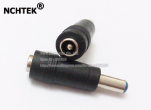 Nchtek dc power adaptador de conector, 5.5x2.5mm fêmea para dc 5.5x2.1mm macho cctv, para laptop/monitor de energia/frete grátis/25 peças 2024 - compre barato