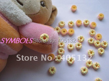 RC-134 200 шт./пакет милые желтые точки, пончики, украшение из смолы, украшения для ногтевого дизайна 2024 - купить недорого